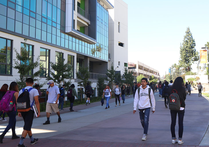 Image of students on campus